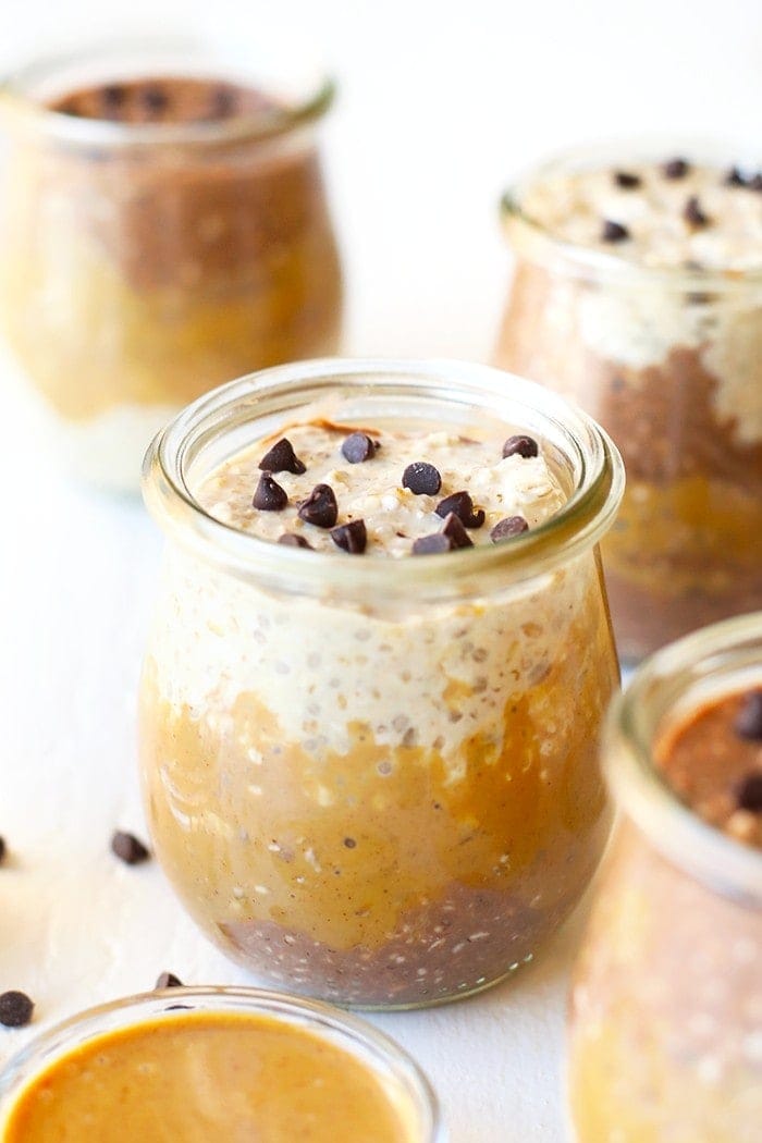 Easy Vegan Peanut Butter Cup Overnight Oats for Busy Mornings